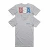 Simms USA Species T-shirt -Karl’s Baits Shop 12766 067 usa species tee grey heather front and back s19 6