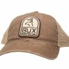 Bux Hunting Co. BUX Emblem Patch Hat -Karl’s Baits Shop bux brown deerhead emblemhat 50 25 bux 10000a