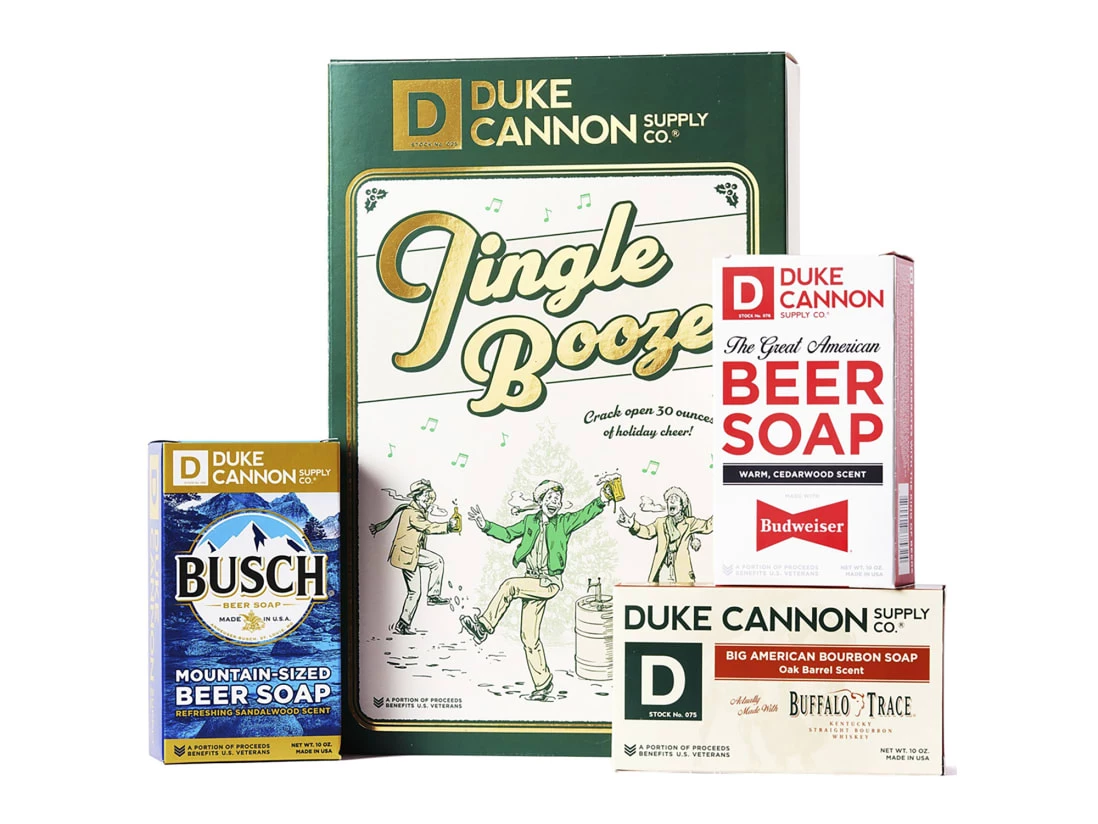 Duke Cannon Jingle Booze Soap Gift Set 3 Duke Cannon Jingle Booze Soap Gift Set
