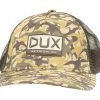 DUX Waterfowl Co. DUX Camo Hat 1 DUX Waterfowl Co. DUX Camo Hat -Karl’s Baits Shop dux cuppedduxcamo camohat 50 25 dux 10005a