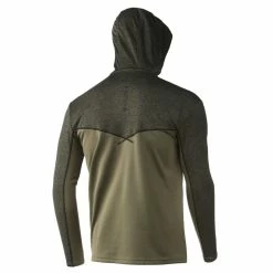 HUK Icon X Coldfront Hoodie -Karl’s Baits Shop huk heathermoss iconxcoldfronthoodie back 51 10 huk 10008h