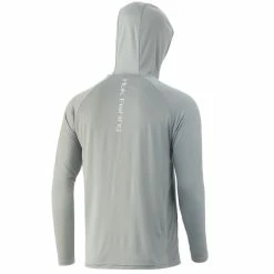 HUK Vented Pursuit Hoodie -Karl’s Baits Shop huk ventedpursuithoodie overcastgrey back 51 99 huk 10004