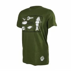Karl's Fishing & Outdoors Karl's Bait Box T-shirt -Karl’s Baits Shop karls olive baitboxtshirt angled 50 01 krl 10008