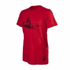 Karl's Fishing & Outdoors Hot Rod T-shirt -Karl’s Baits Shop karls red hotrodtshirt angled 50 01 krl 10001a