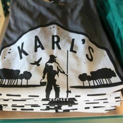 Karl's Fishing & Outdoors Karl's Texas Badge T-shirt -Karl’s Baits Shop lifestyle charcoal texasbadge tshirt 50 01 krl 10005a