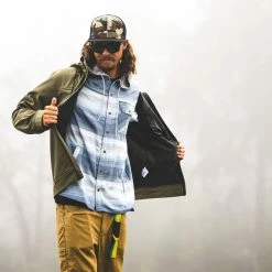 Simms Santee Flannel Hoody -Karl’s Baits Shop lifestyle santeefannelhoody simms haze 50 99 sim 10025n