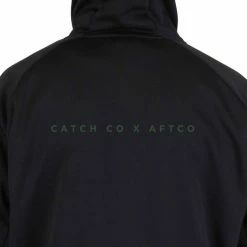 Aftco + Catch Co. Reaper Sweatshirt -Karl’s Baits Shop reaper catchco sweatshirt tshirt black back zoom