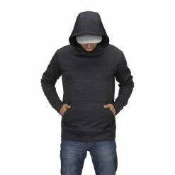 Simms Challenger Hoody -Karl’s Baits Shop simms blackheather challengerhoody modelhooduppockets 50 99 sim 10028b