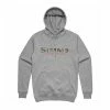 Simms Logo Hoody -Karl’s Baits Shop simms greyheather logohoody 50 99 sim 10023g